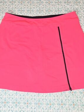 Slazenger Neon Pink Golf Skort with Black Trim